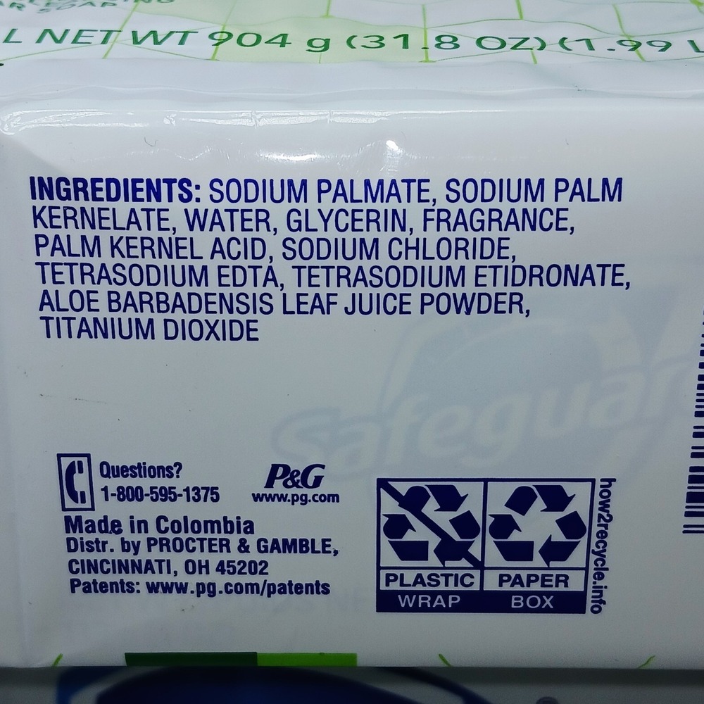 Safeguard Antibacterial‎ Bar Soap, White with Aloe, 4 Oz Bars ( 16 BARS ) - Picture 3 of 4